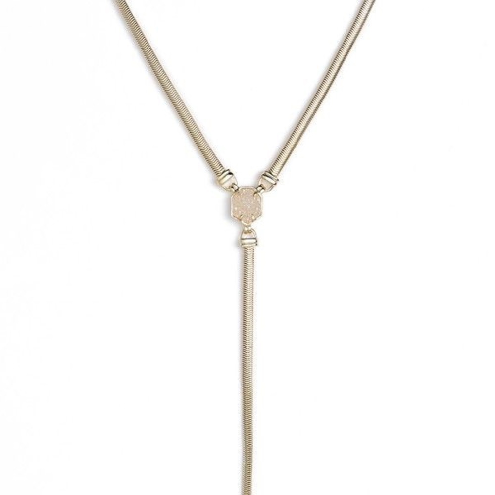 Kendra scott starla Y necklace iridescent druzy